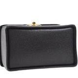 CHANEL 2way Cosmetic Vanity Shoulder Handbag Black Caviar