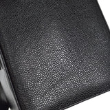 CHANEL 2way Cosmetic Vanity Shoulder Handbag Black Caviar