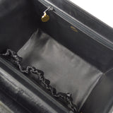 CHANEL 2way Cosmetic Vanity Shoulder Handbag Black Caviar