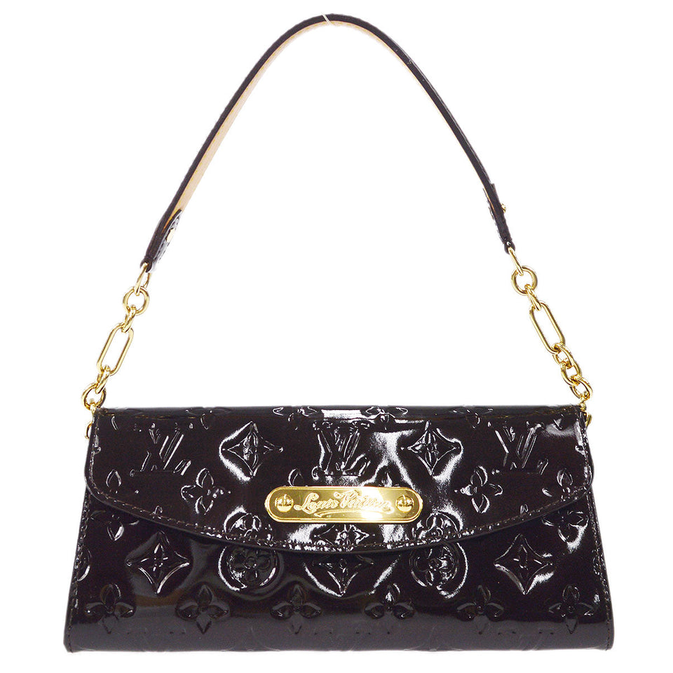 LOUIS VUITTON 2008 SUNSET BLUEBIRD HANDBAG VERNIS AMARANTE M93542