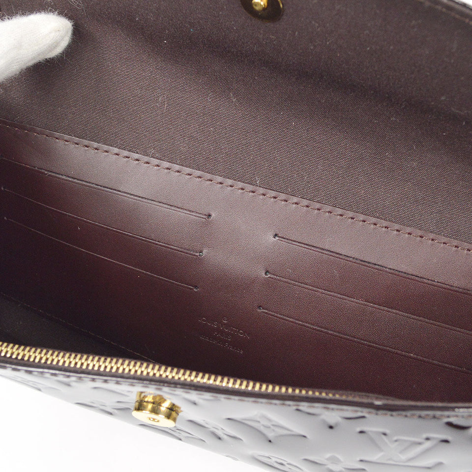 LOUIS VUITTON 2008 SUNSET BLUEBIRD HANDBAG VERNIS AMARANTE M93542