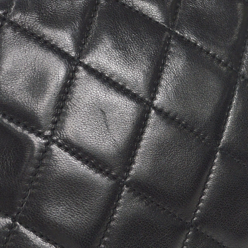CHANEL Bijou Chain Shoulder Bag Black Lambskin