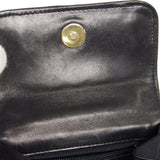 CHANEL * Jumbo Rhinestone Pearl Mini Shoulder Bag Black Satin