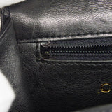 CHANEL * Jumbo Rhinestone Pearl Mini Shoulder Bag Black Satin