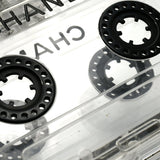 CHANEL * Cassette Tape Chain Clutch Party Bag Clear Plastic