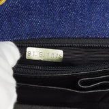 CHANEL * Full Flap Chain Shoulder Bag Indigo Denim