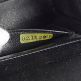 CHANEL * Double Chain Shoulder Bag Black Satin