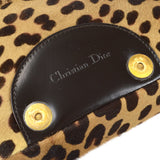 CHRISTIAN DIOR 1999 Malice Pearl Handbag Leopard Pony Hair 66847
