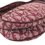 CHRISTIAN DIOR 2002 Trotter Saddle Bag Medium Bordeaux 97532