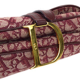 CHRISTIAN DIOR 2002 Trotter Saddle Bag Medium Bordeaux 97532