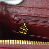 CHANEL Classic Flap Backpack Medium Velvet Bordeaux 88114