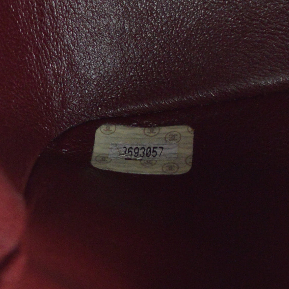 CHANEL Classic Flap Backpack Medium Velvet Bordeaux 88114