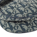 CHRISTIAN DIOR 2001 Trotter Saddle Bag Medium Navy 67967