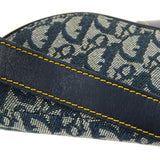 CHRISTIAN DIOR Trotter Saddle Handbag Navy 97774