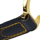 CHRISTIAN DIOR Trotter Saddle Handbag Navy 97774