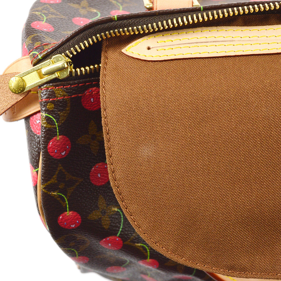 LOUIS VUITTON Speedy 25 Handbag Monogram Cherry Murakami M95009 97852