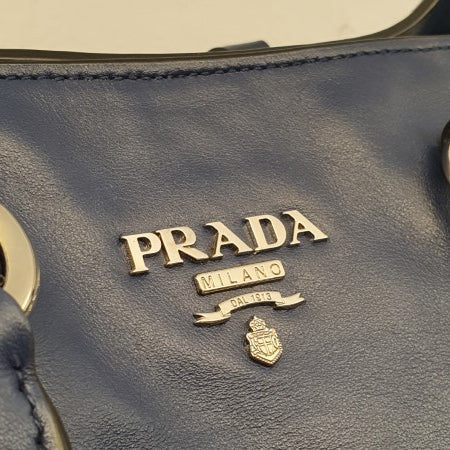 Prada Dark Blue Tote Bag