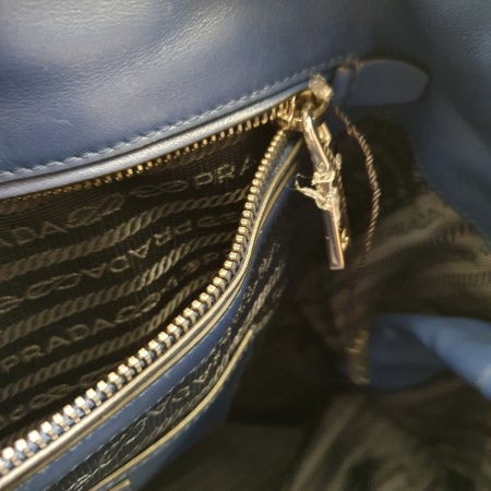 Prada Dark Blue Tote Bag