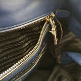 Prada Dark Blue Tote Bag