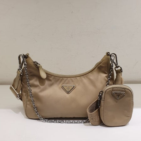 Prada Beige Re-Edition 2005 Nylon Bag