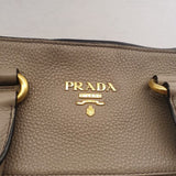 Prada Caffe Vitello Daino Tote Bag