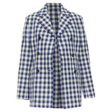 Christian Dior virgin wool checkered bar jacket