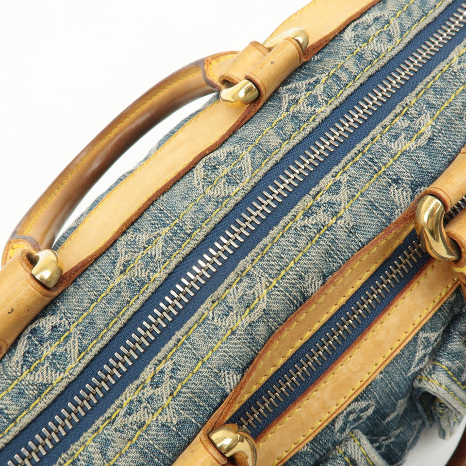 Louis Vuitton Monogram Denim Neo Speedy Boston Bag Blue M95019