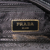 Prada Nylon Leather Gather Hand Bag Shoulder Bag Black