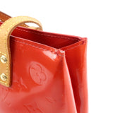 Louis Vuitton Monogram Vernis Lead PM Hand Bag Rouge M91088