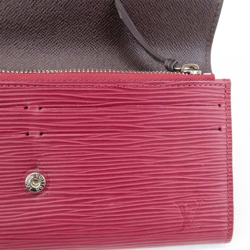 Louis Vuitton Epi Portefeuille Emily Wallet Fuchisa M60851