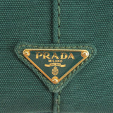 Prada Canapa Mini Canvas 2Way Bag Shoulder Bag Green B2439G