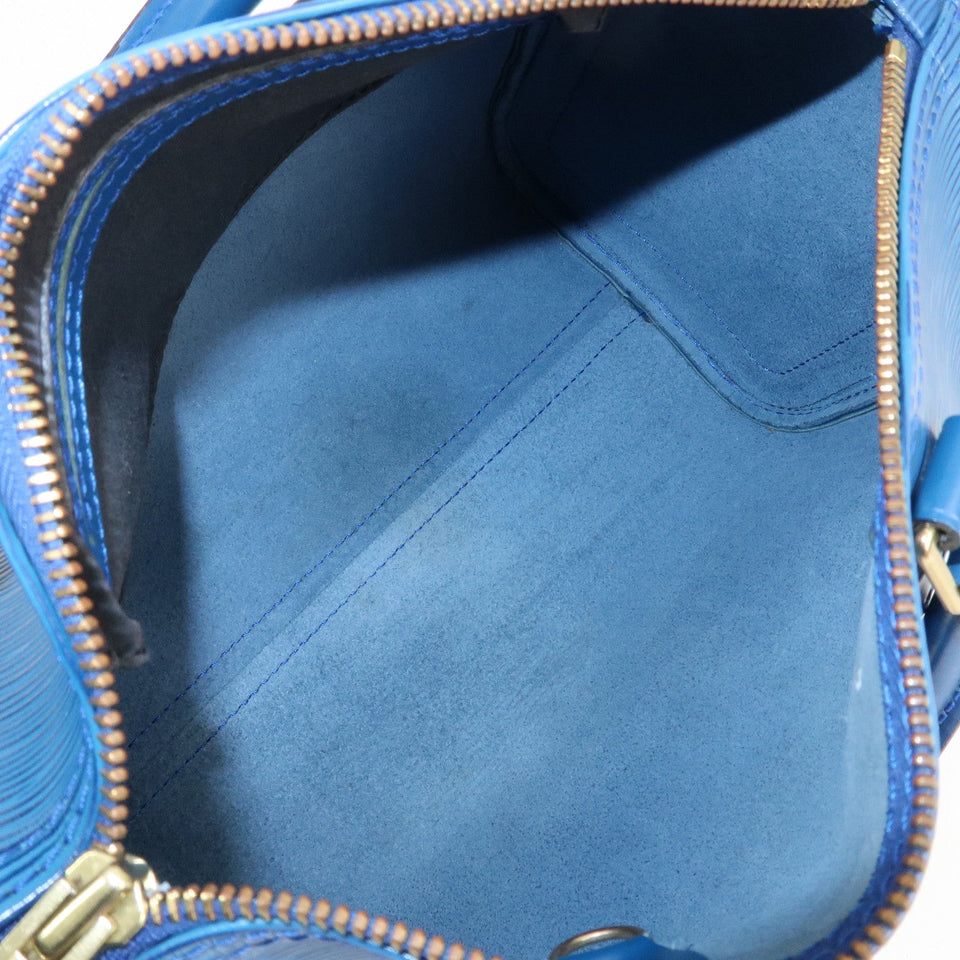 Louis Vuitton Epi Speedy 25 Hand Bag Boston Bag Blue M43015