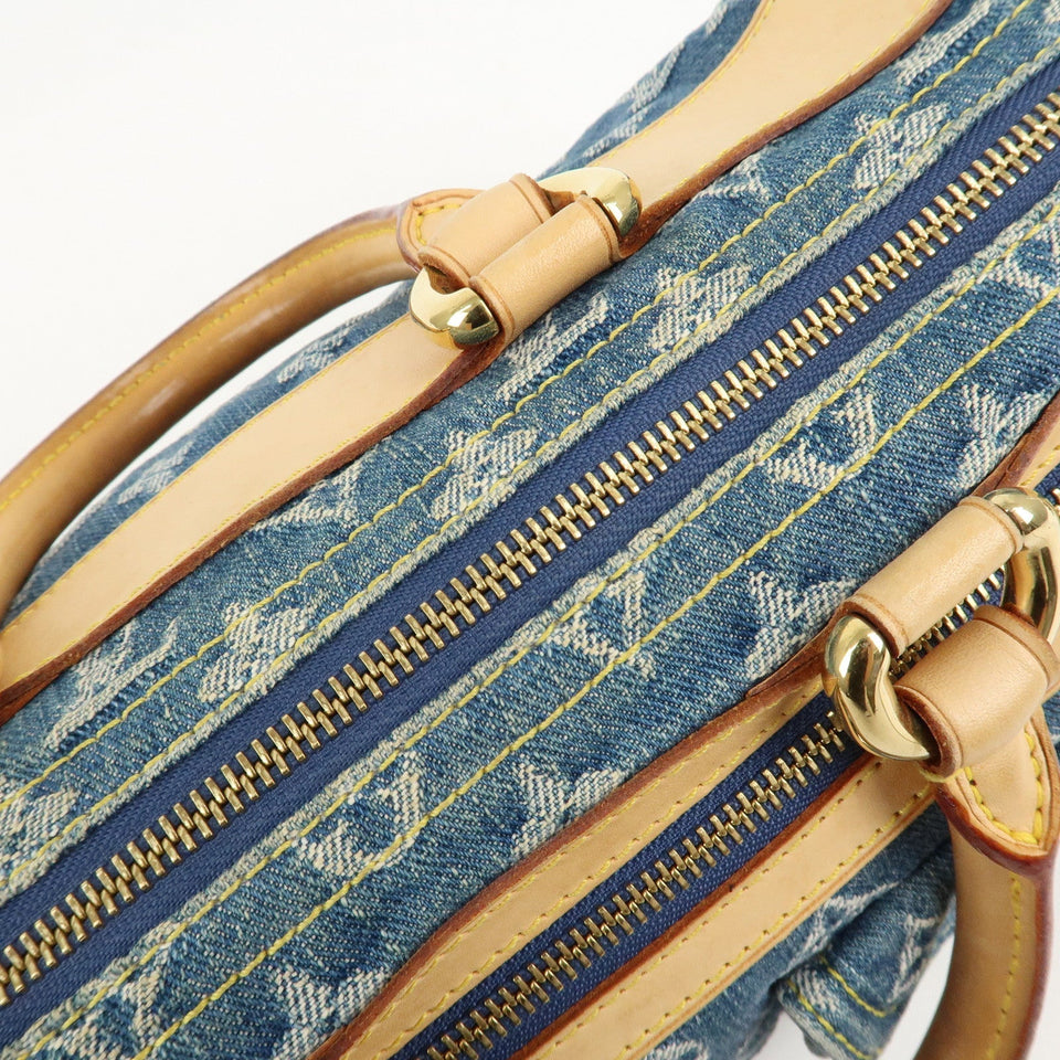 Louis Vuitton Monogram Denim Neo Speedy Boston Bag Blue M95019