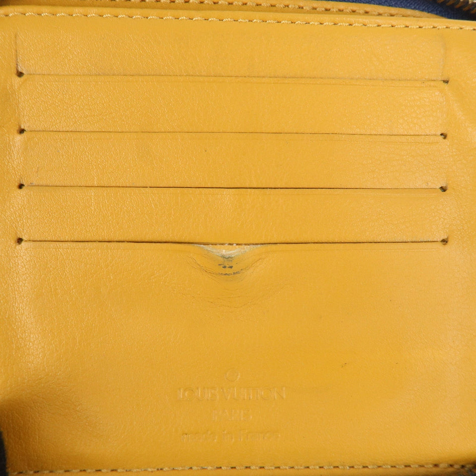 Louis Vuitton Monogram Denim Mini Zippy Wallet M95342 Blue