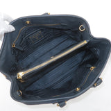 Prada Logo Nylon Leather 2Way Bag Hand Bag Navy BN2527