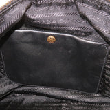 Prada Logo Leather One Shoulder Bag NERO Black