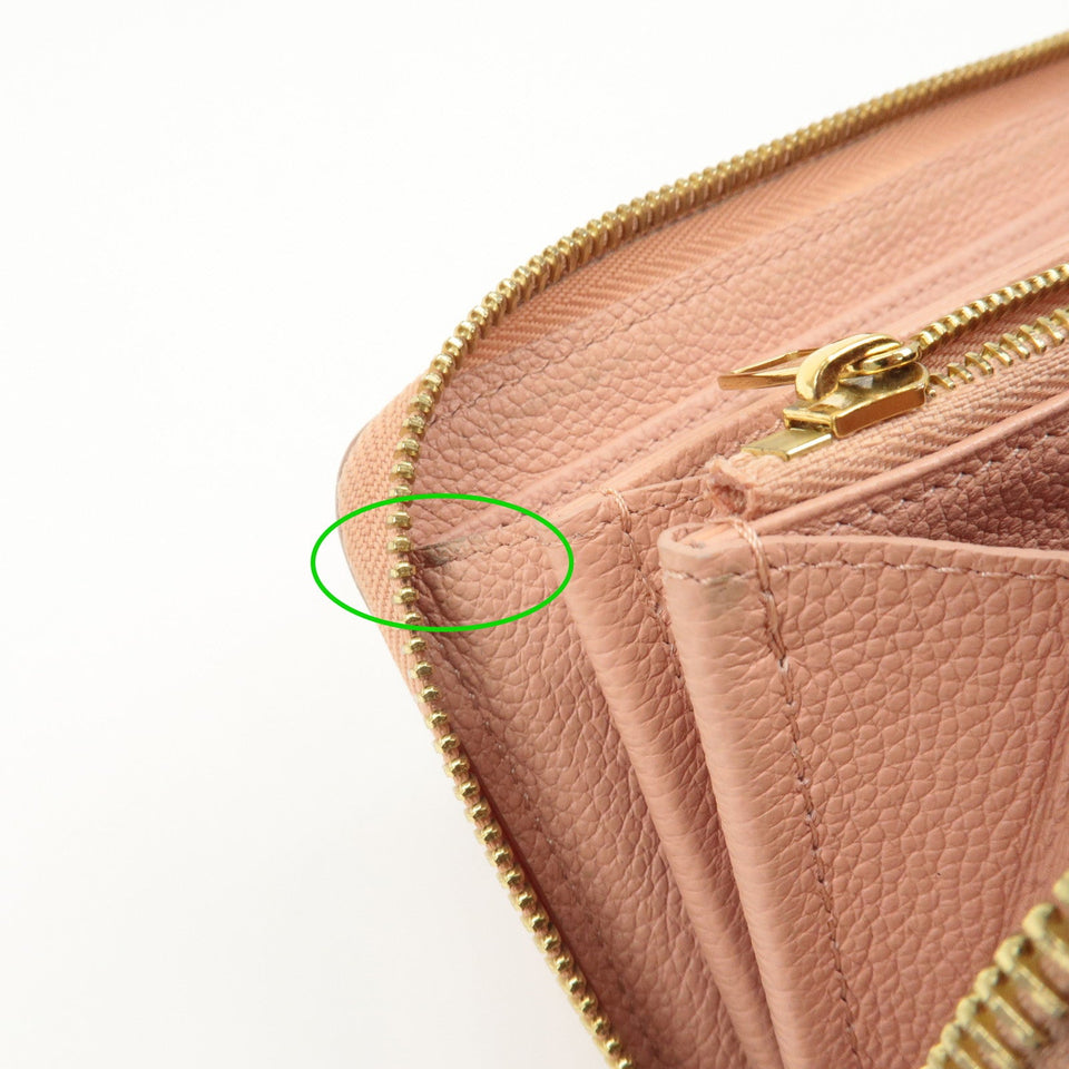 Louis Vuitton Monogram Empreinte Bicolor Zippy Wallet Rose M81645