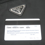 Prada Logo Nylon Leather Shoulder Bag NERO Black VA0563