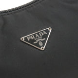 Prada Logo Nylon Hand Bag Pouch Purse NERO Black