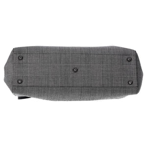 Dior Large Lady Dior Houndstooth Print Hand Bag in Canvas