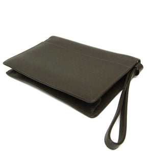 Louis Vuitton Selenga  Leather Clutch Bag