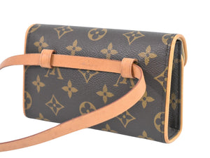 Louis Vuitton Pochette Florentine  Canvas Clutch Bag