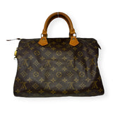 Speedy 30 Handbag Luxury Designer By Louis Vuitton  Size: Medium