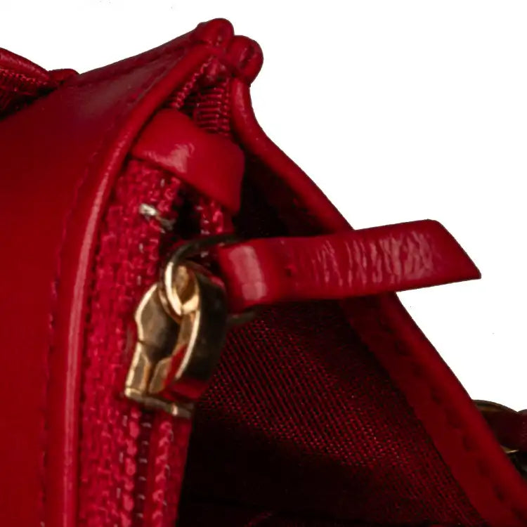 Chanel Boy Wallet on Chain Red Lambskin Gold