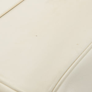 Dior White/black Leather Large Be Dior Flap Top Handle Bag