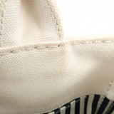 Prada Canapa Mini Canvas 2Way Tote Bag Hand Bag White 1BG439