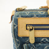 Louis Vuitton Monogram Denim Neo Speedy Boston Bag Blue M95019
