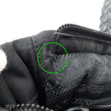 Prada Logo Nylon Leather 2Way Bag Tote Bag Hand Bag Black
