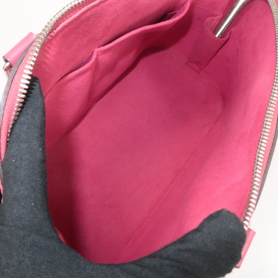 Louis Vuitton Epi Alma PM Hand Bag Fuchsia Pink M40490