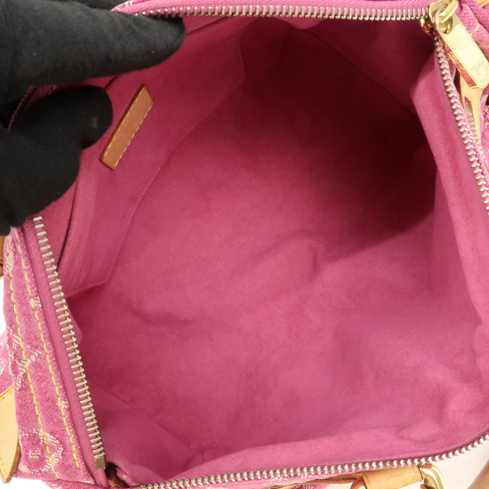 Louis Vuitton Monogram Denim Neo Speedy Boston Bag Pink M95214